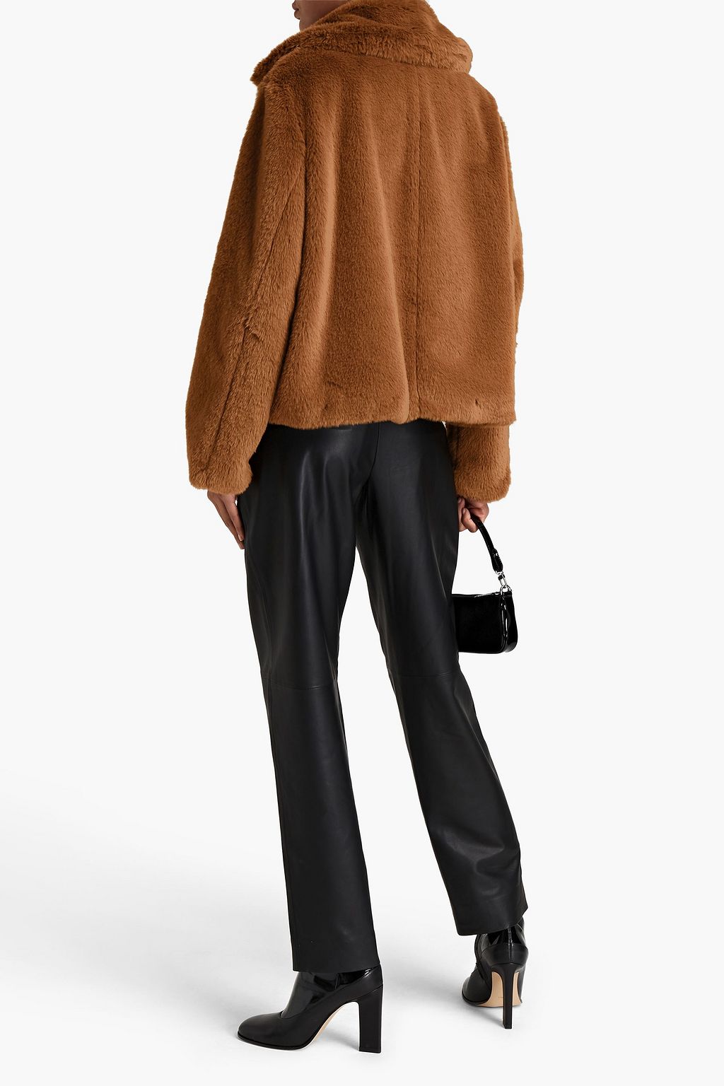 Light brown Marcella faux fur jacket 