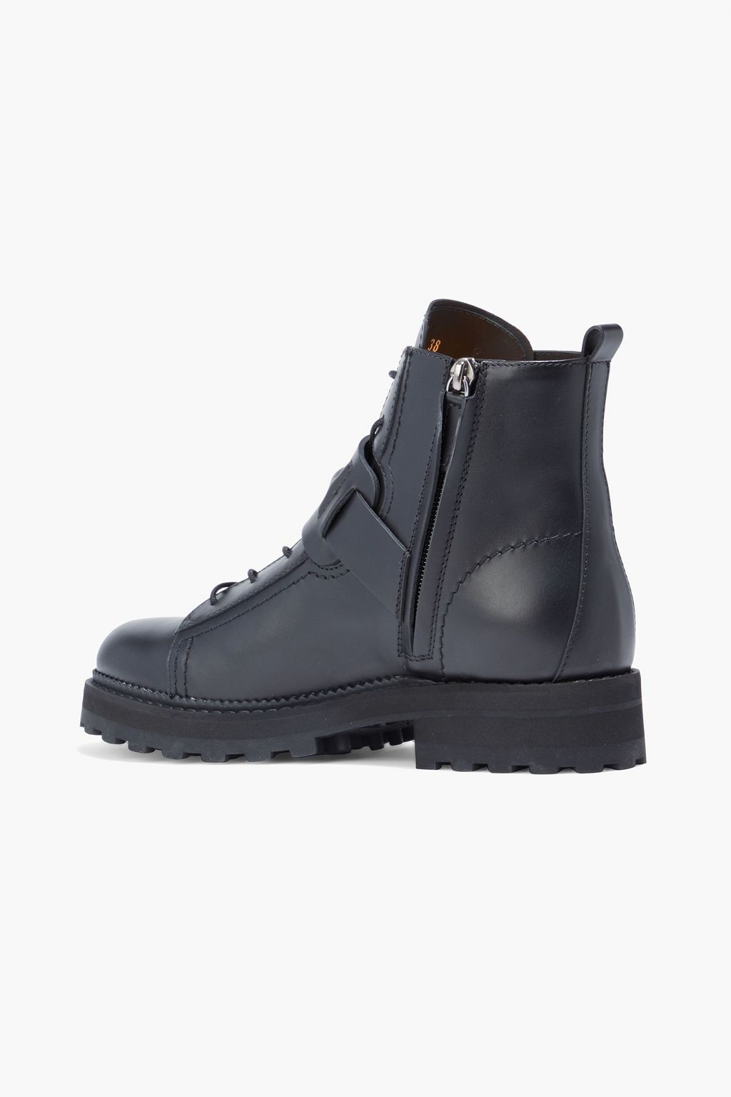 TOD'S Buckled leather combat boots