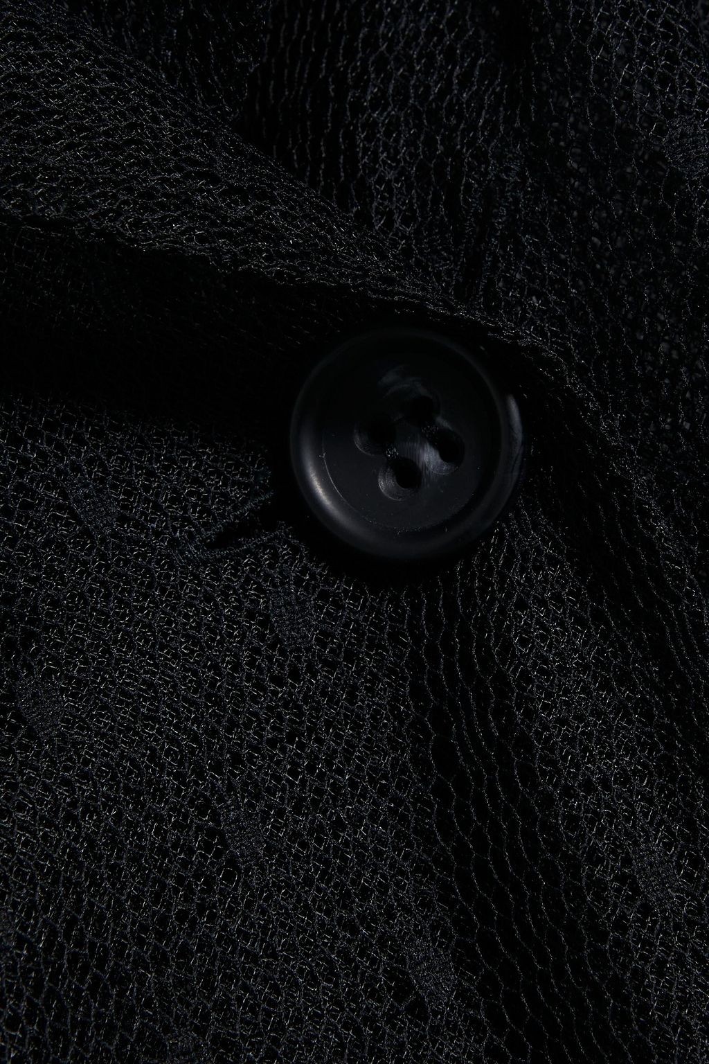 REDVALENTINO Belted pleated point d'esprit trench coat