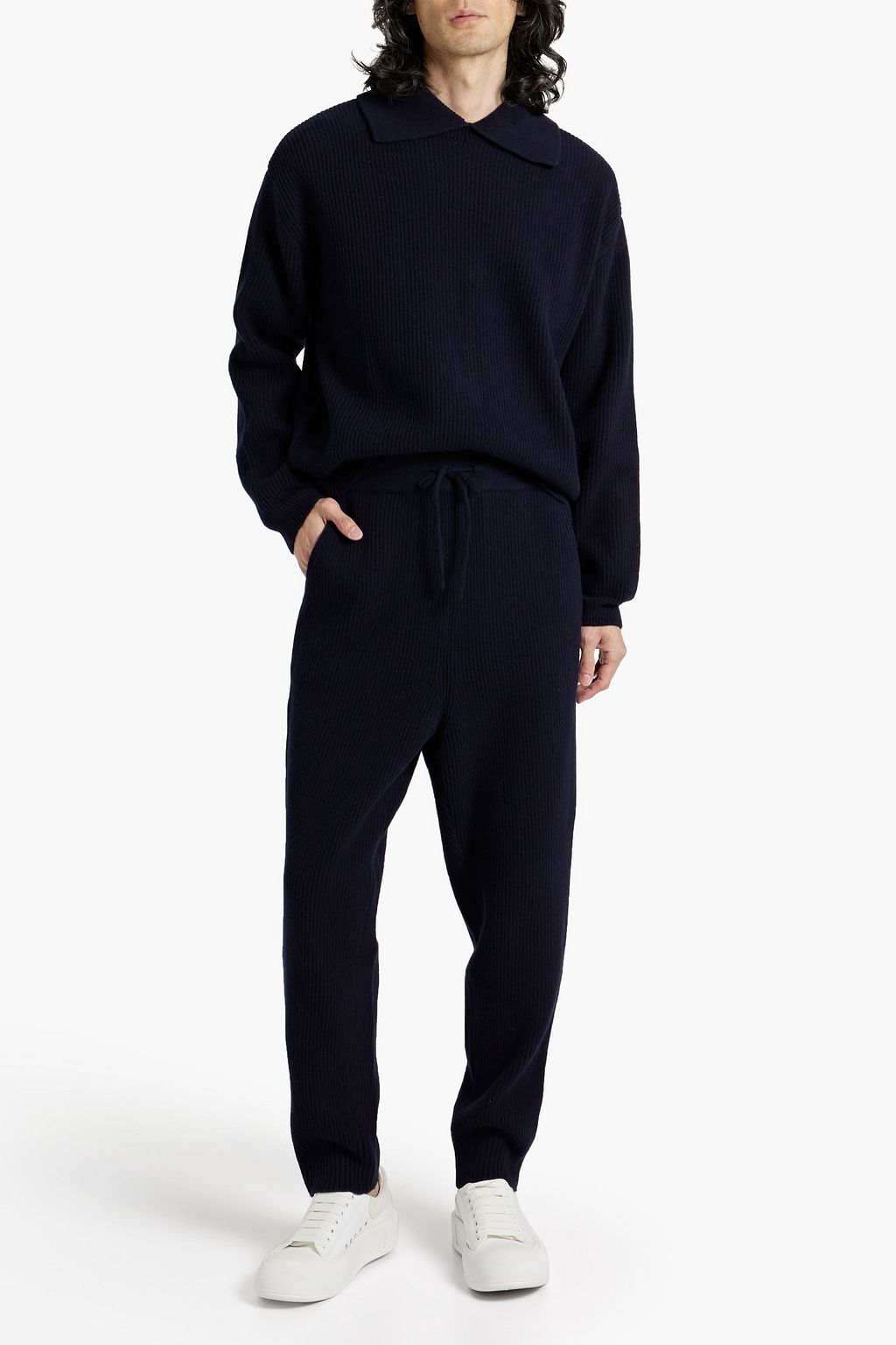 LE 17 SEPTEMBRE Ribbed wool and cashmere-blend sweatpants