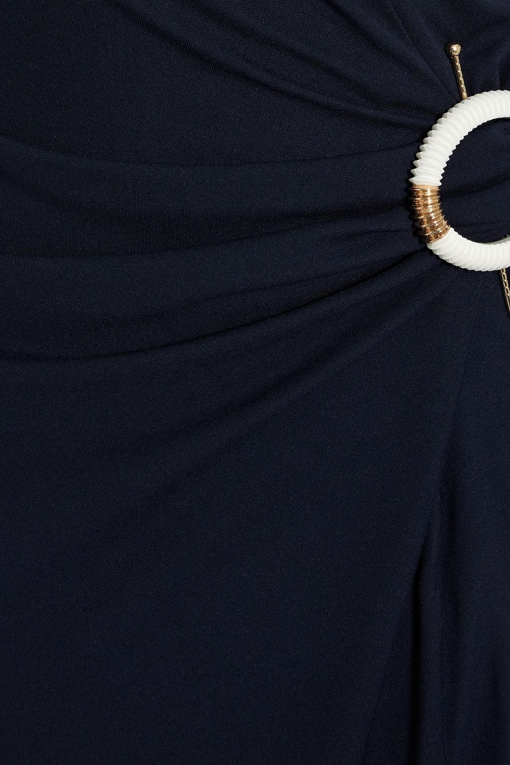 NICHOLAS Off-the-shoulder ruched stretch-jersey midi dress