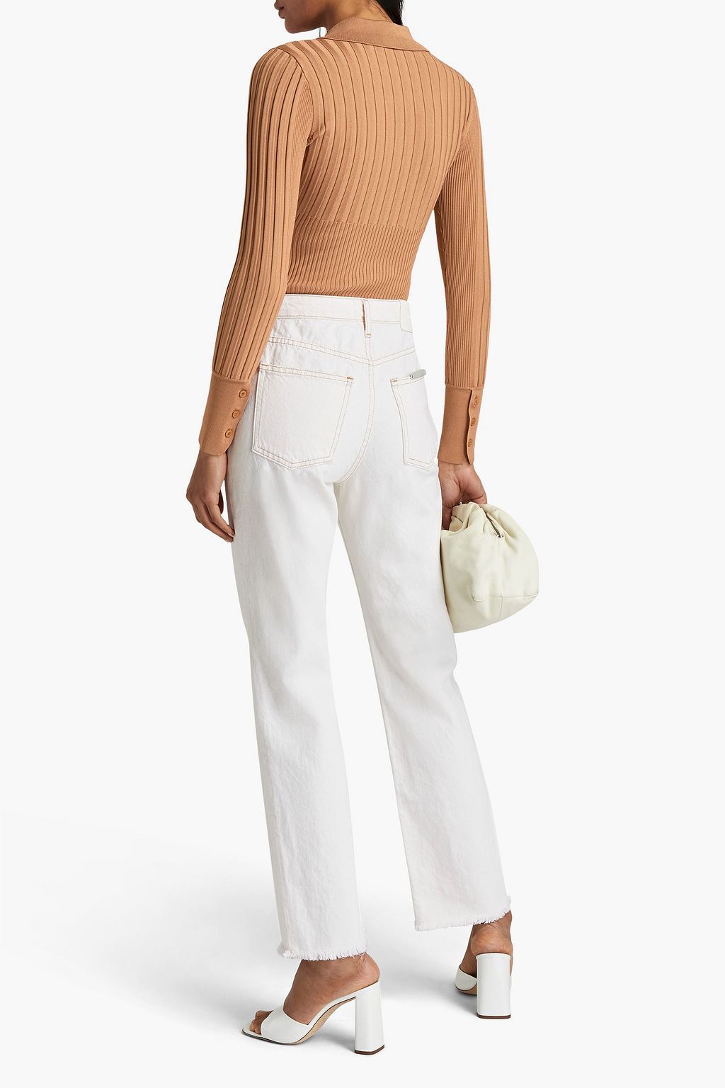 SIMKHAI Ribbed-knit bodysuit