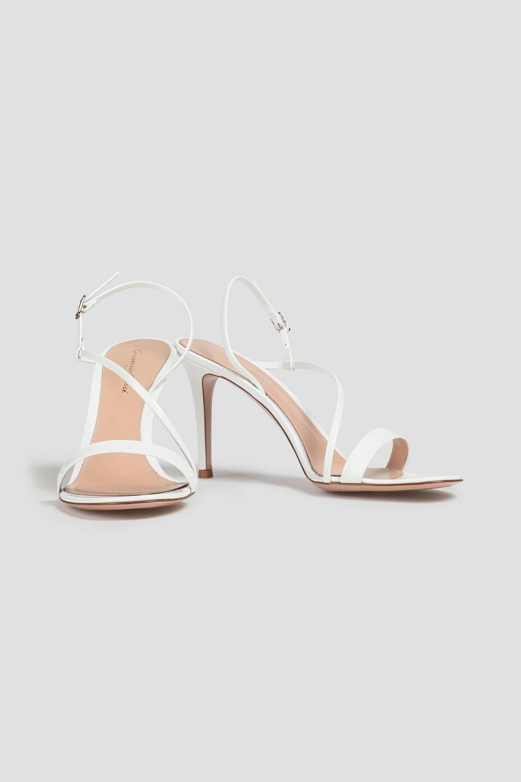 GIANVITO ROSSI Manhattan 85 patent-leather slingback sandals