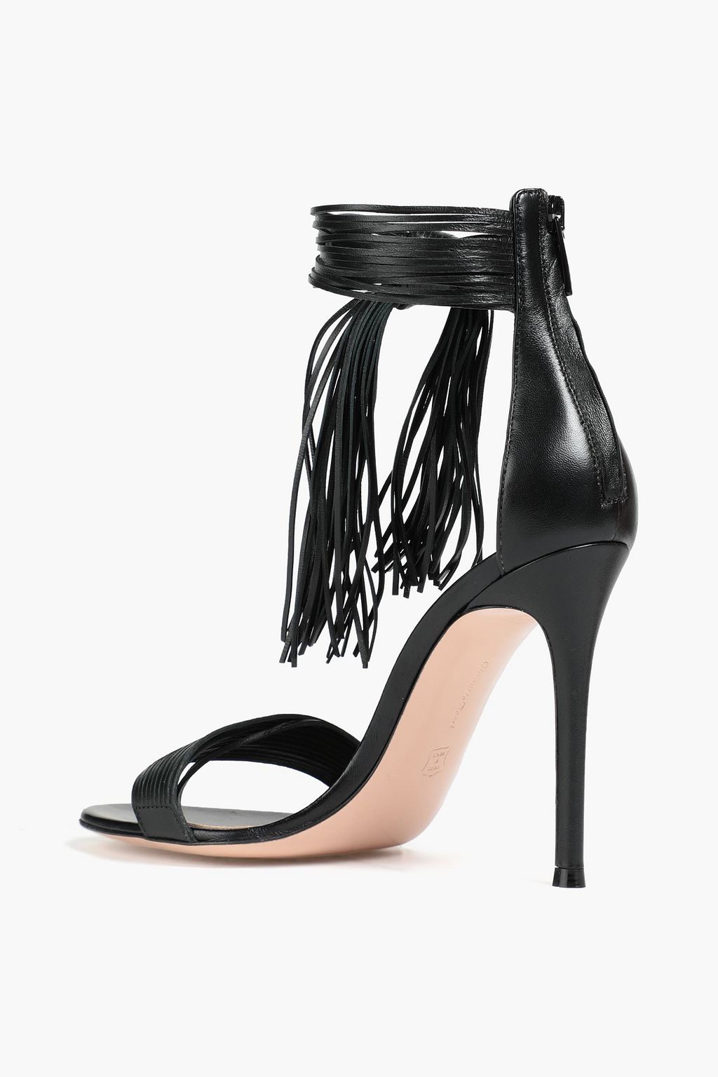 GIANVITO ROSSI Noelle fringed leather sandals | THE OUTNET