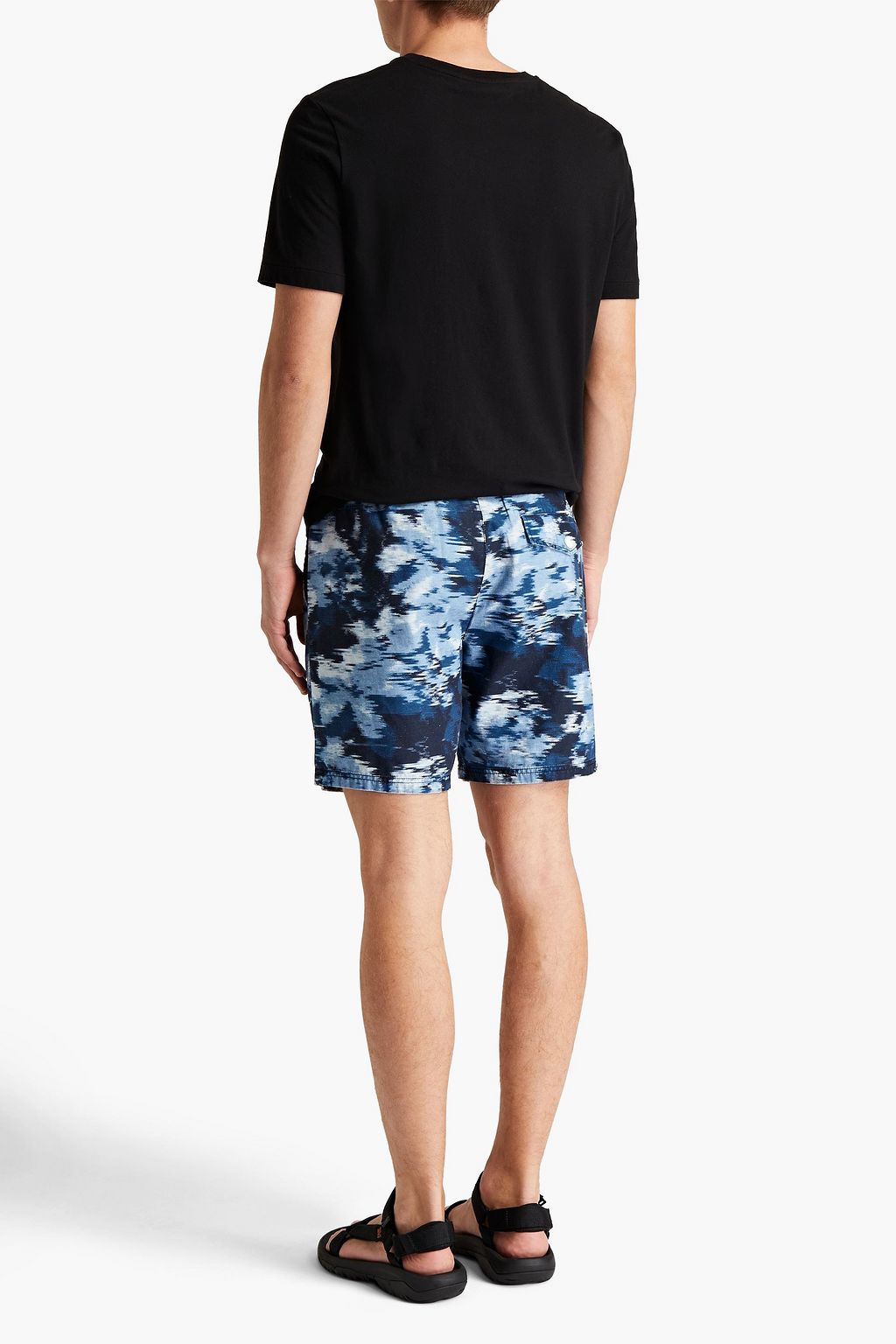 RAG & BONE Eaton marled cotton-jersey shorts