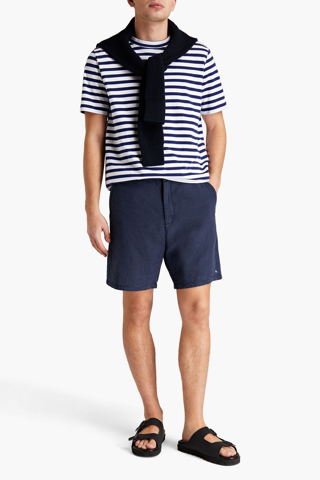 RAG & BONE Baton linen and cotton-blend shorts