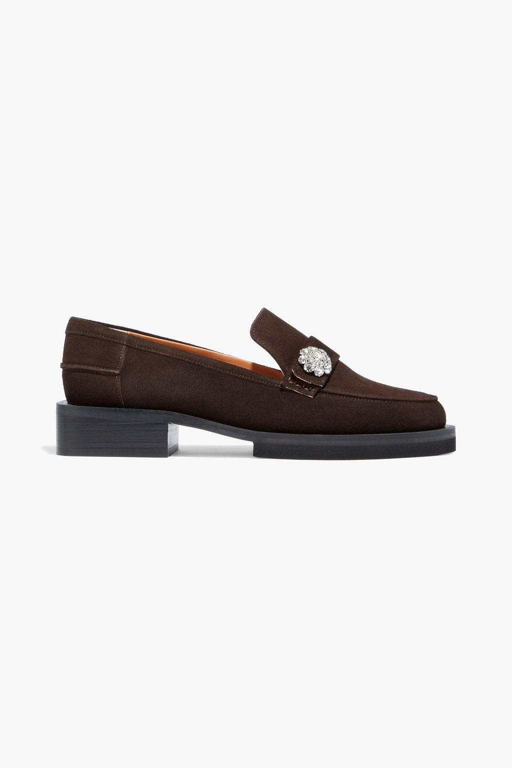 brown platform loafers