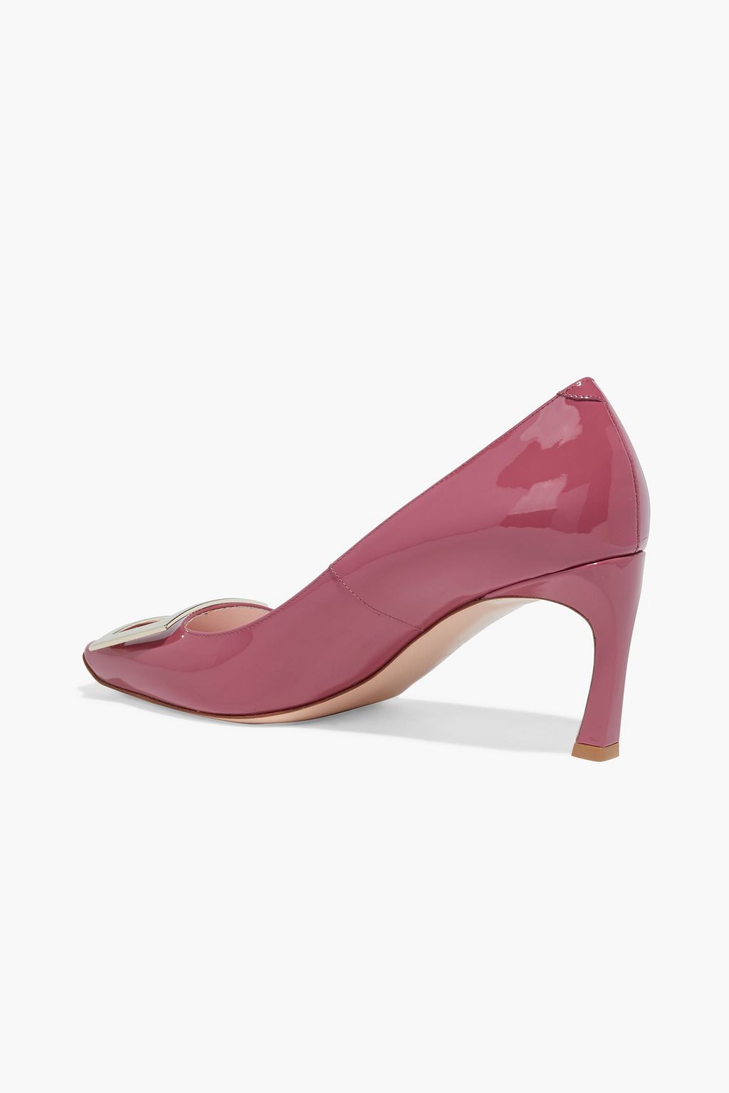 ROGER VIVIER Belle Vivier Trompette buckle-embellished patent-leather pumps