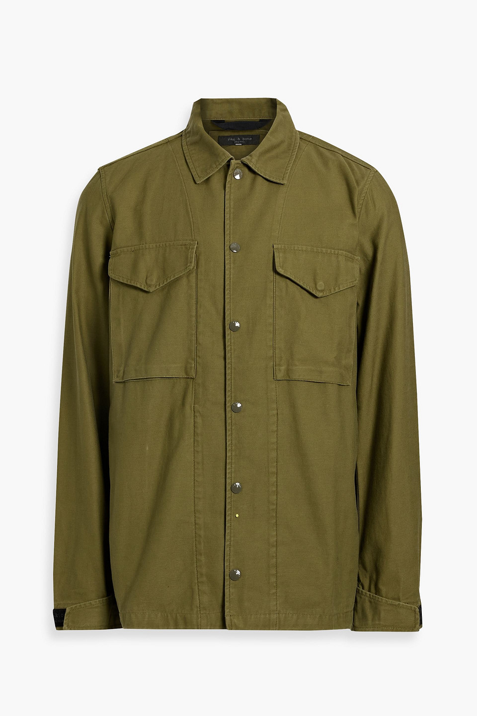 Rag & Bone Icons Flight Shirt Jacket In Army
