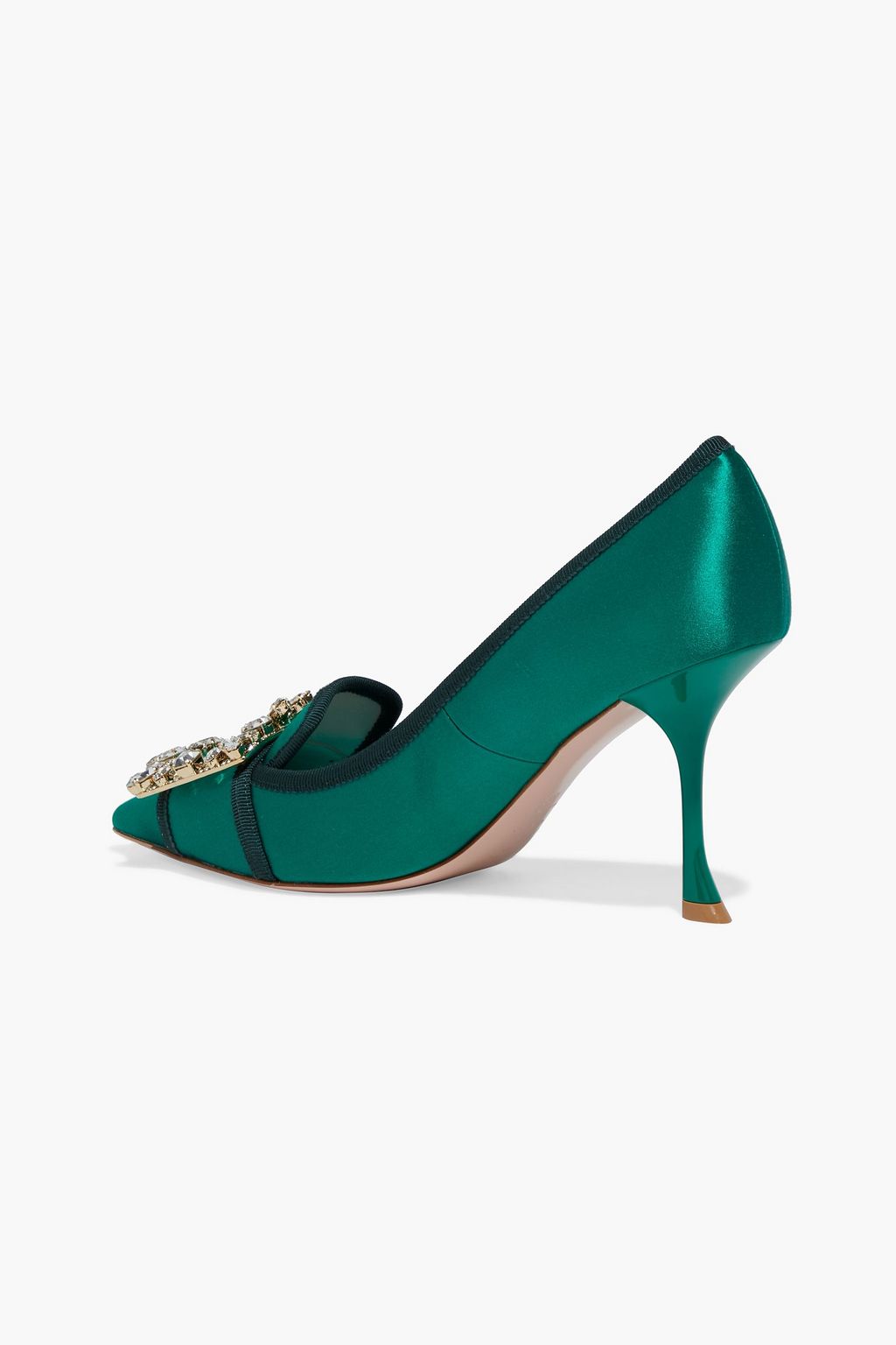 ROGER VIVIER Embellished satin pumps
