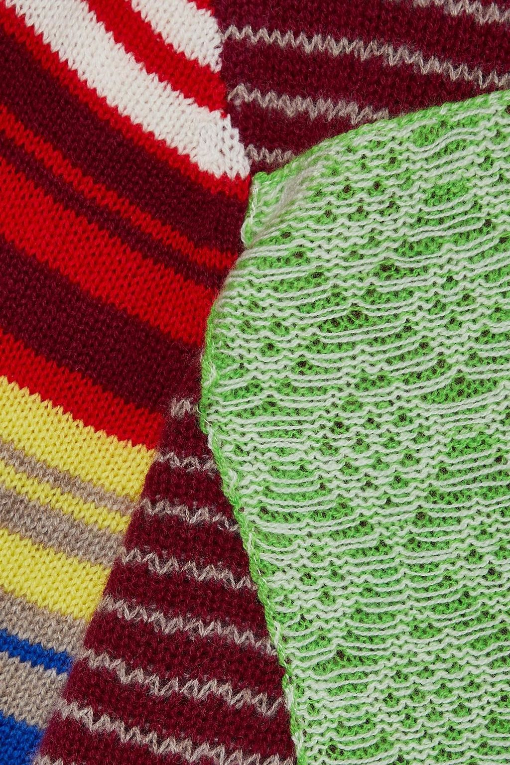 THE ELDER STATESMAN Moyen Pullover aus einer Woll-Kaschmirmischung in Patchwork-Optik