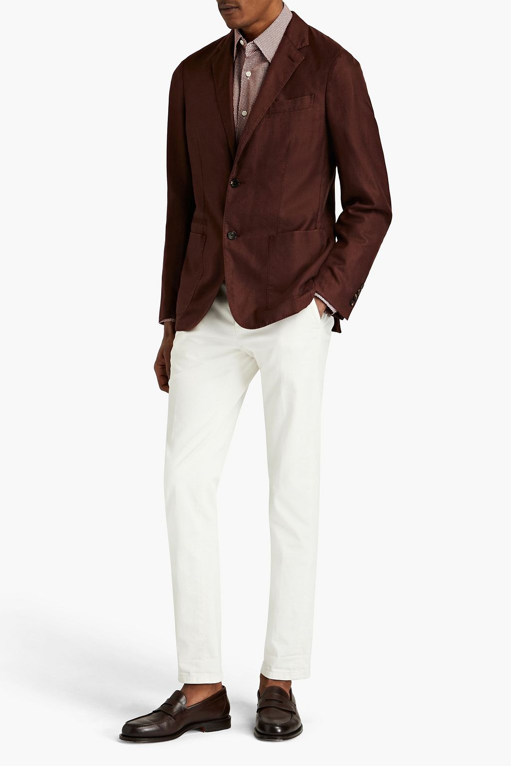 ZEGNA Slim-fit cashmere and silk-blend blazer