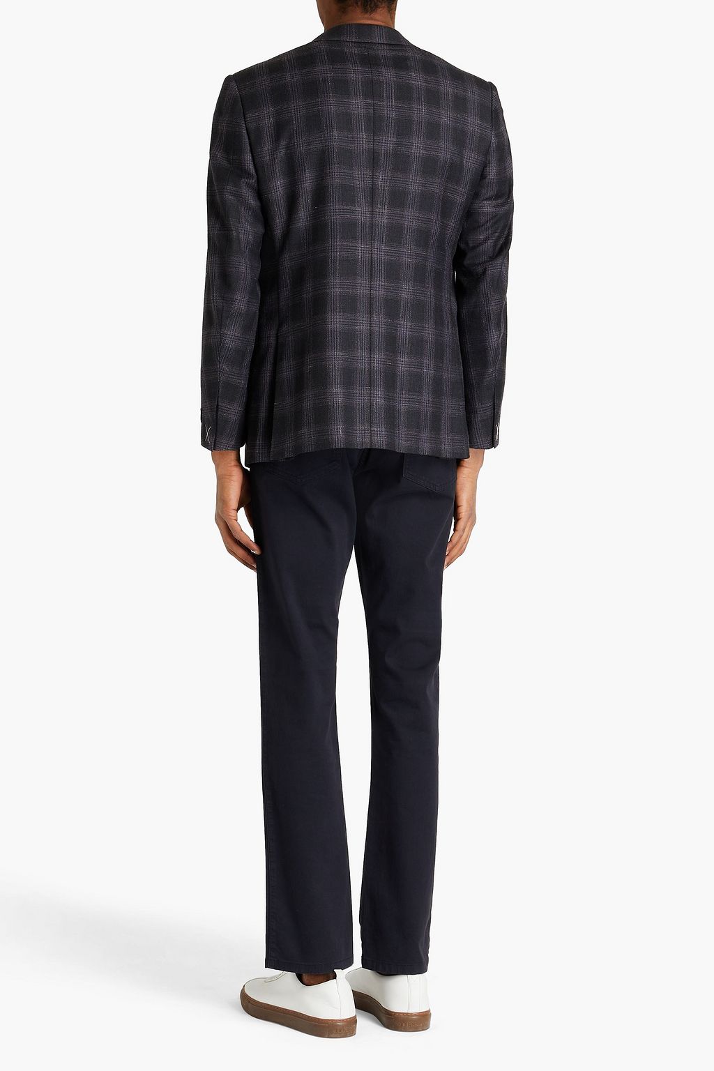 ZEGNA Checked wool-blend blazer