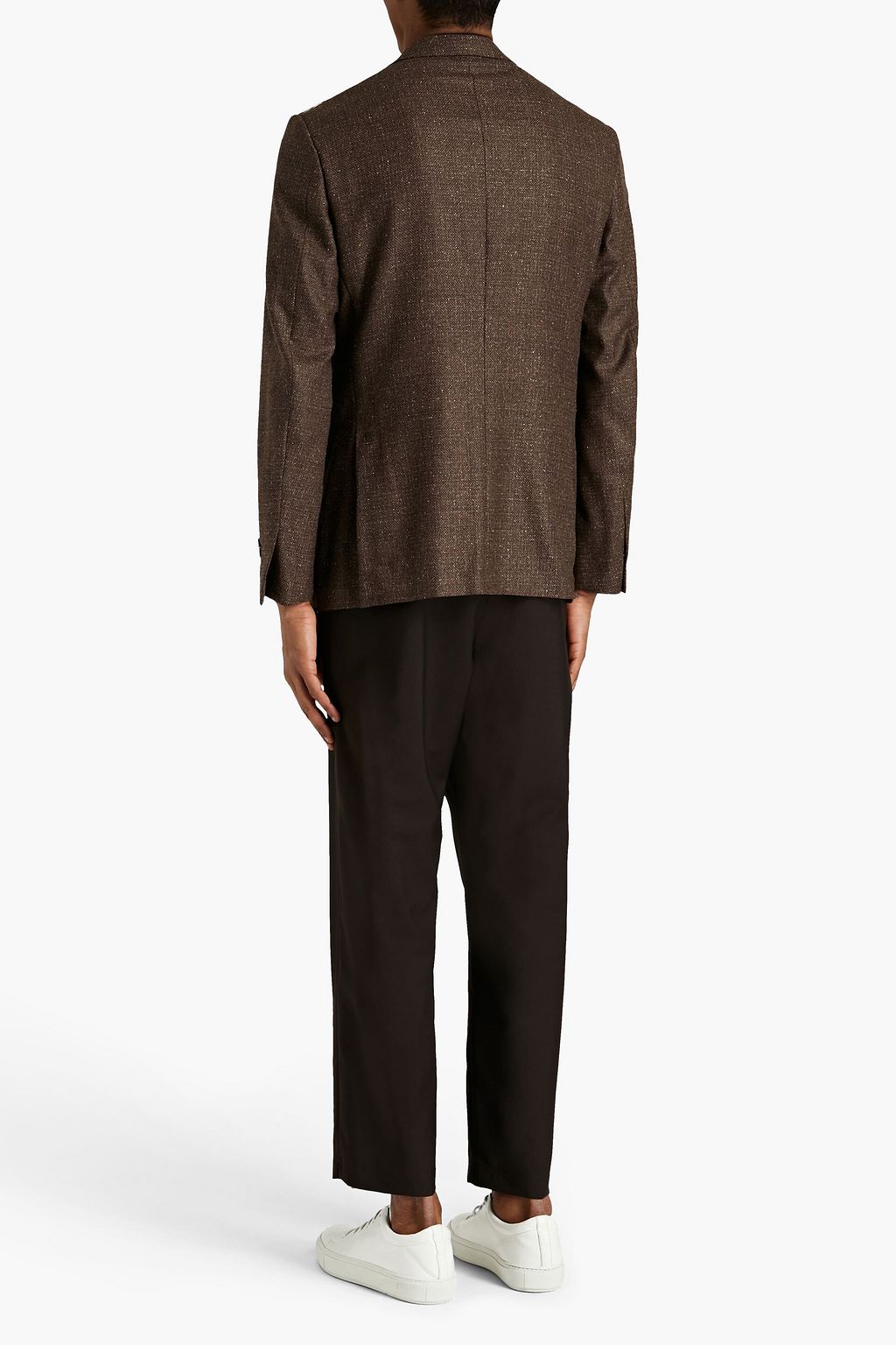 ZEGNA Donegal wool and silk-blend blazer