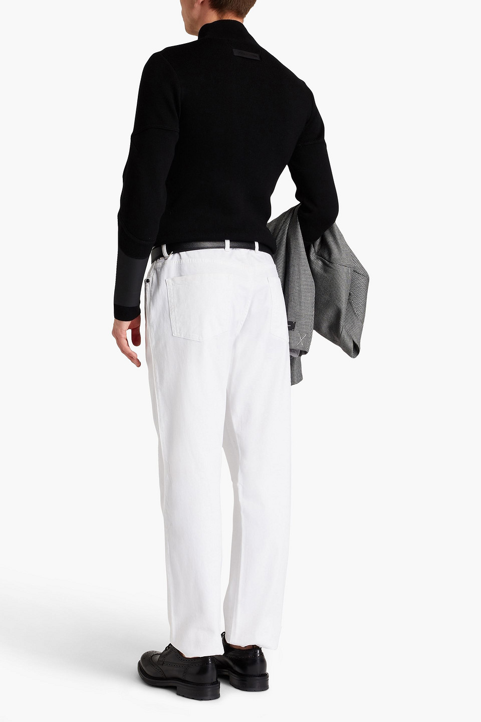 Zegna White Rinse-washed Stretch Cotton Roccia Jeans In White