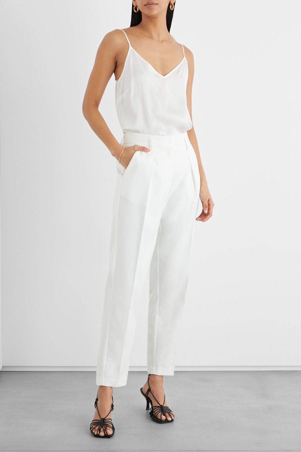 IRIS & INK Liana organic silk-satin camisole