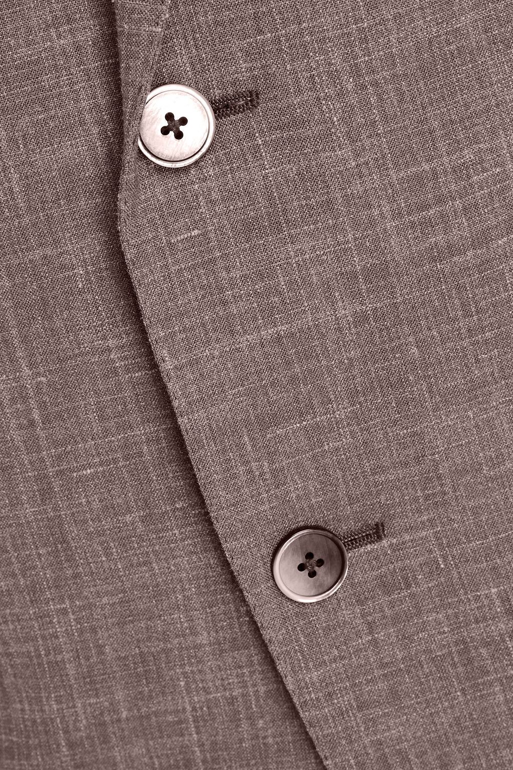 ZEGNA Slub wool, silk and linen-blend suit jacket