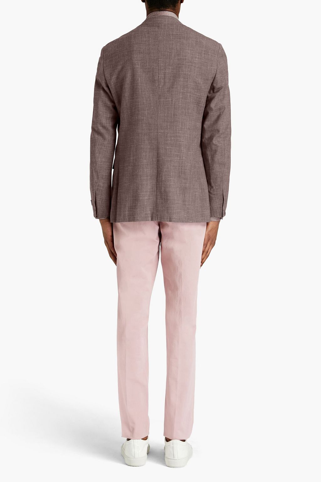 ZEGNA Slub wool, silk and linen-blend suit jacket