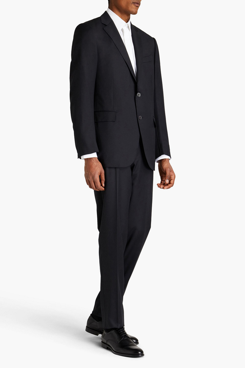 Ermenegildo Zegna Man Wool Suit In Black