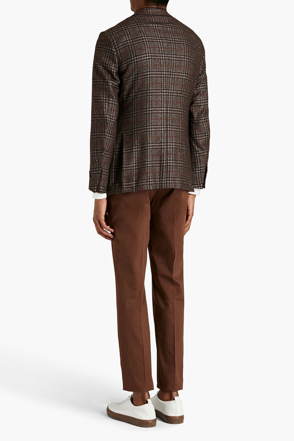 ZEGNA Checked silk and cashmere-blend tweed blazer