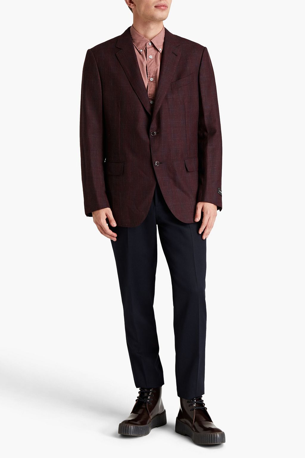 ZEGNA Wool, linen and silk-blend blazer
