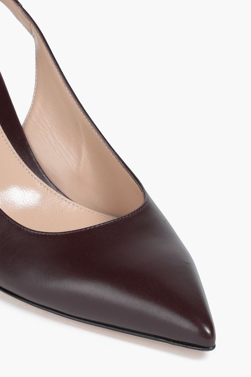 GIANVITO ROSSI Agata 가죽 슬링백 펌프스
