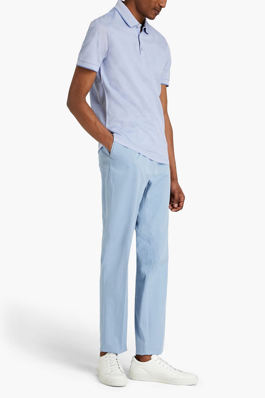 ZEGNA Cotton-blend gabardine pants