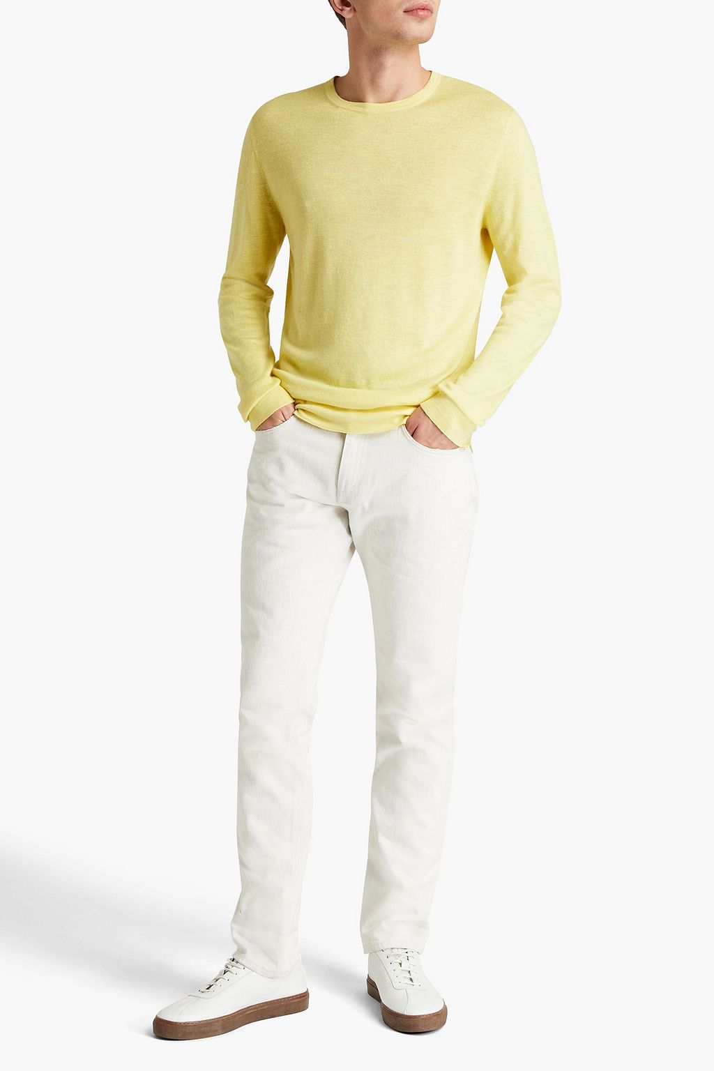 ZEGNA Cashmere, silk and linen-blend sweater