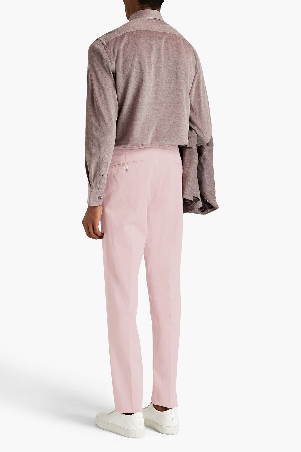 ZEGNA Tapered cotton-blend gabardine pants