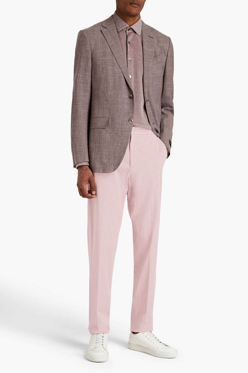ZEGNA Tapered cotton-blend gabardine pants