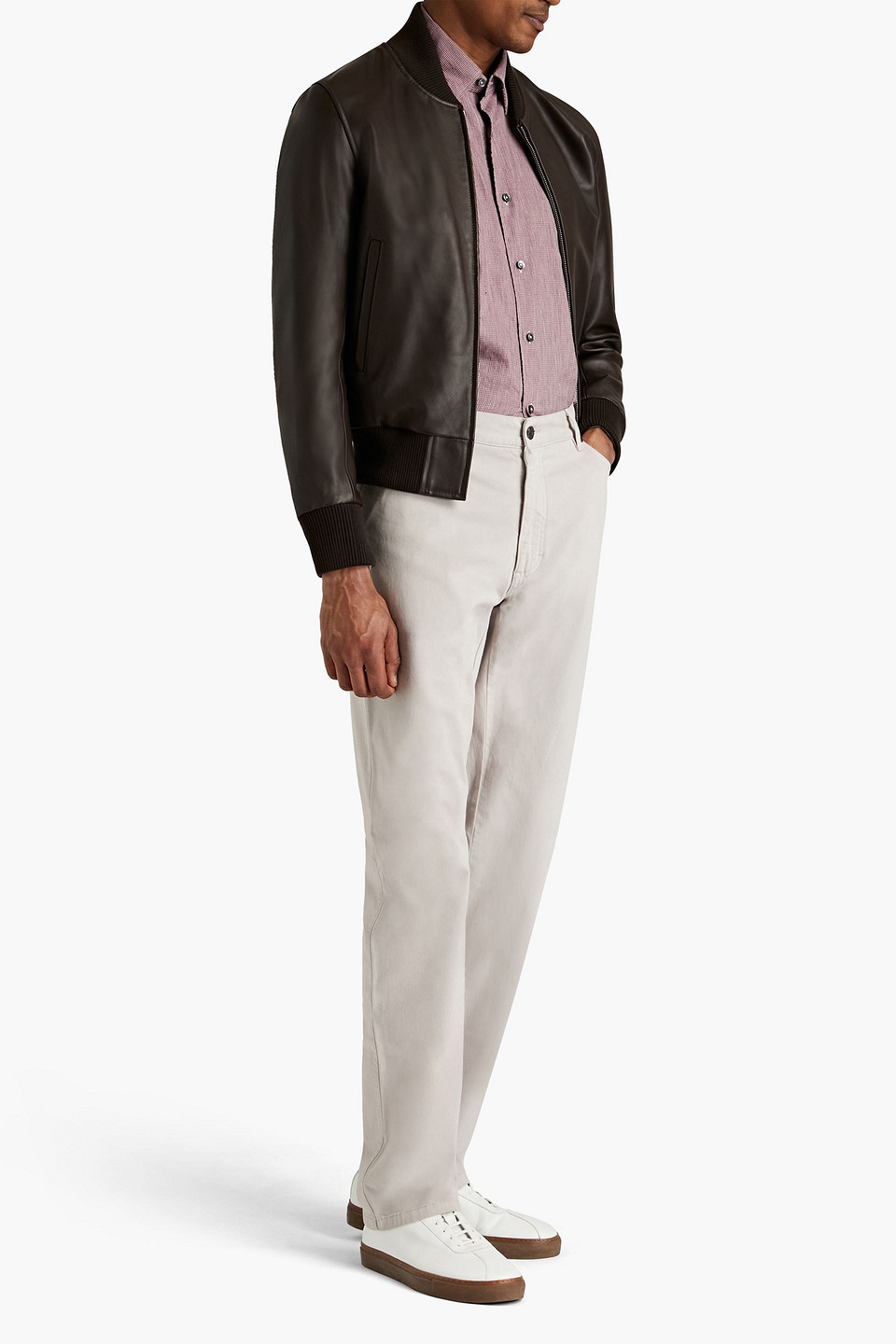 Ermenegildo Zegna Man Denim Jeans In Light Grey