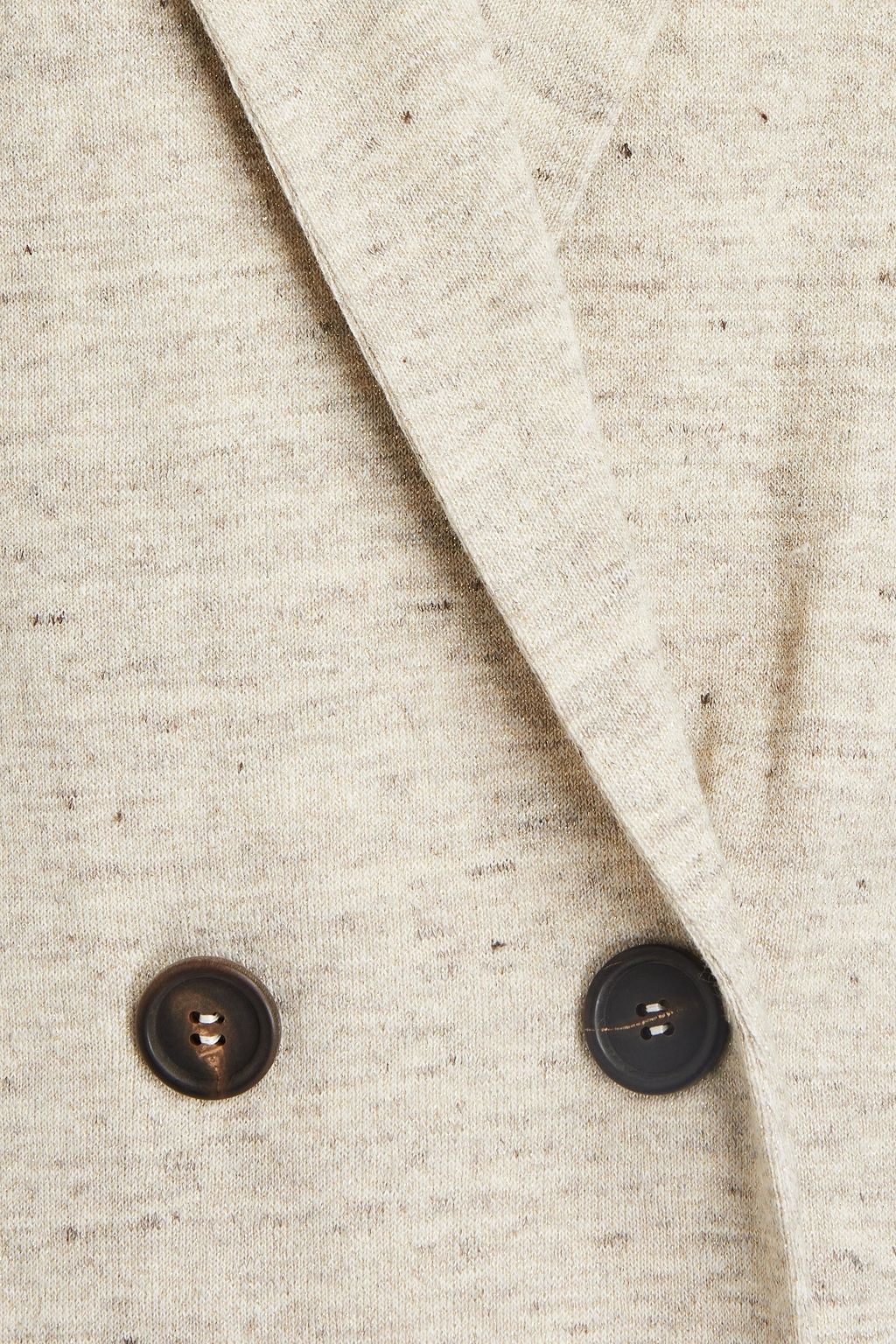 BRUNELLO CUCINELLI Double-breasted mélange jersey vest