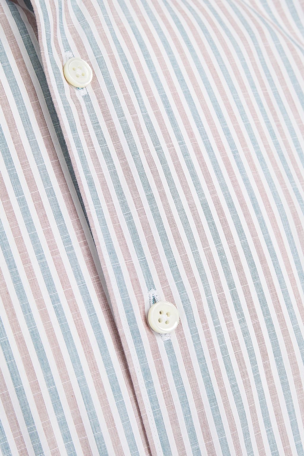 ZEGNA Striped cotton-poplin shirt
