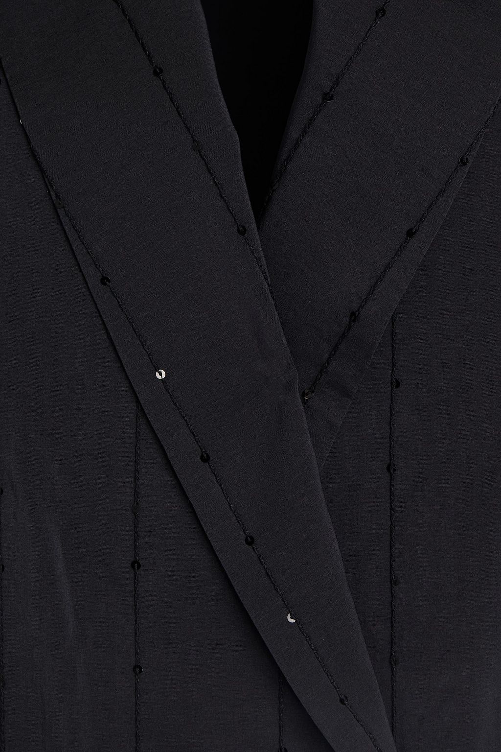 BRUNELLO CUCINELLI Double-breasted pinstriped stretch-silk vest