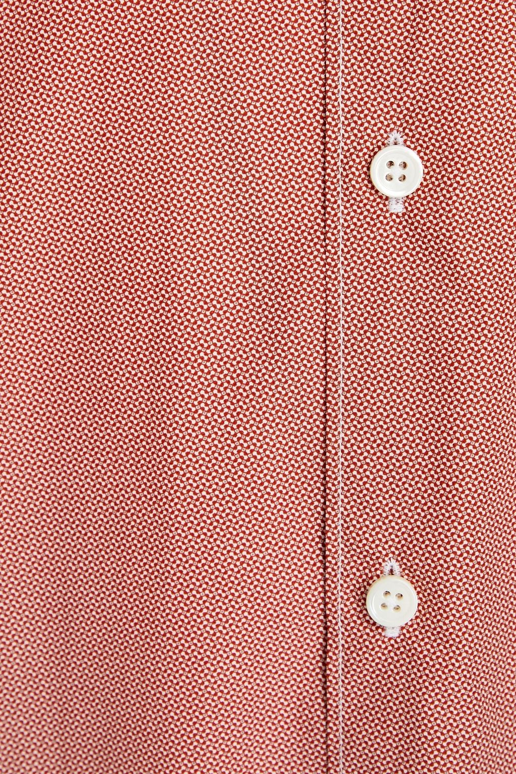 ZEGNA Printed cottonpoplin shirt THE