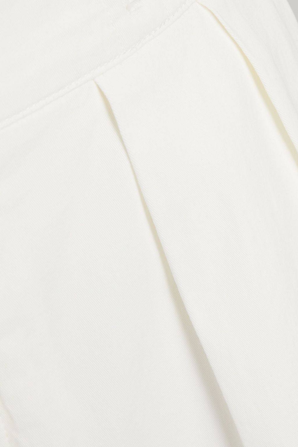 ZEGNA Pleated cotton-blend gabardine shorts