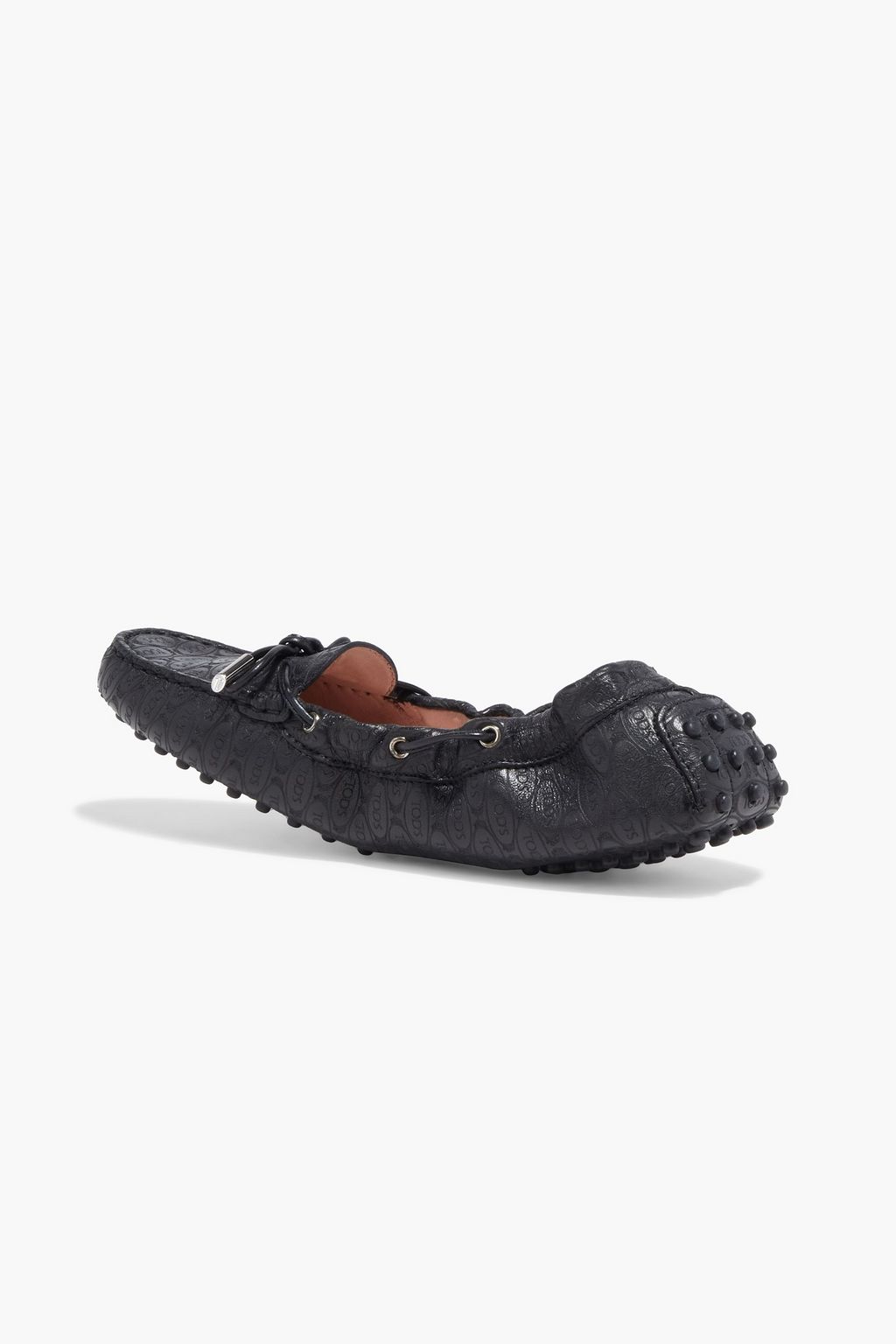 TOD'S + Alber Elbaz Heaven Laccetto logo-embossed leather loafers