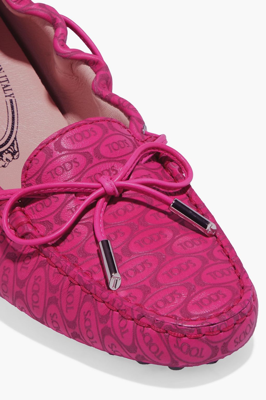 TOD'S + Alber Elbaz Heaven Laccetto logo-embossed leather loafers