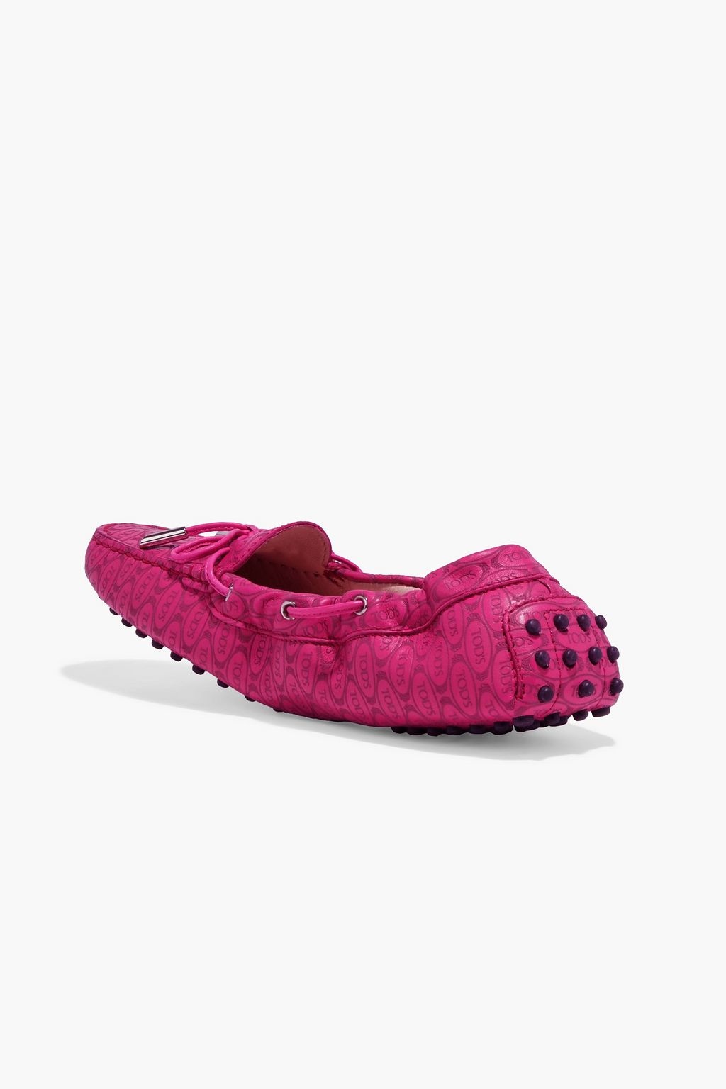 TOD'S + Alber Elbaz Heaven Laccetto logo-embossed leather loafers