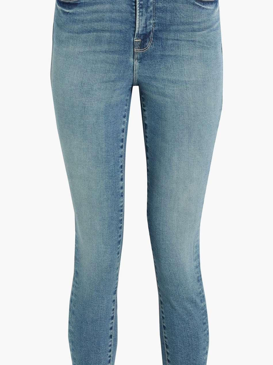 good legs cropped distressed high-rise skinny jeans