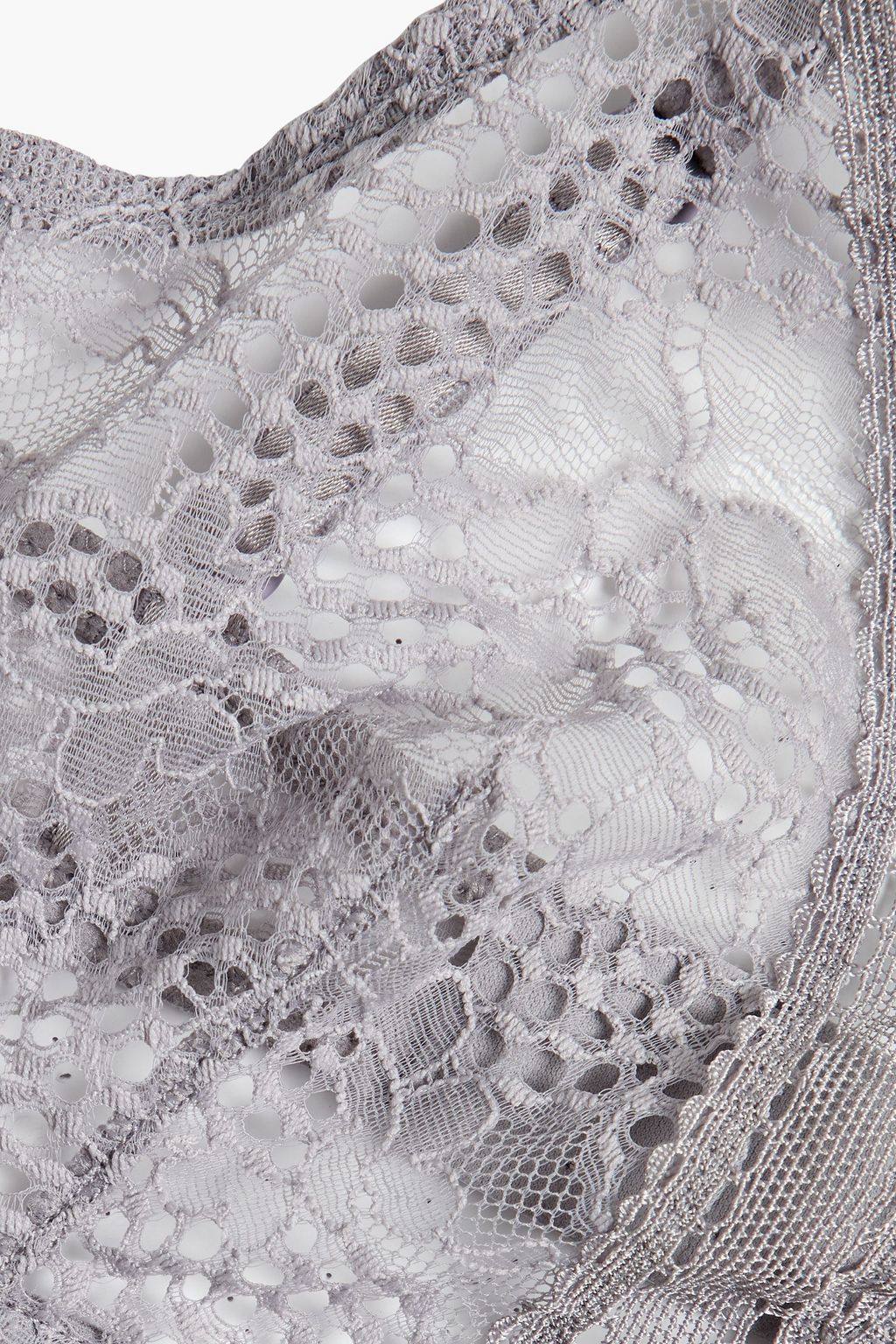 ERES Tulle-trimmed stretch-lace underwired bra