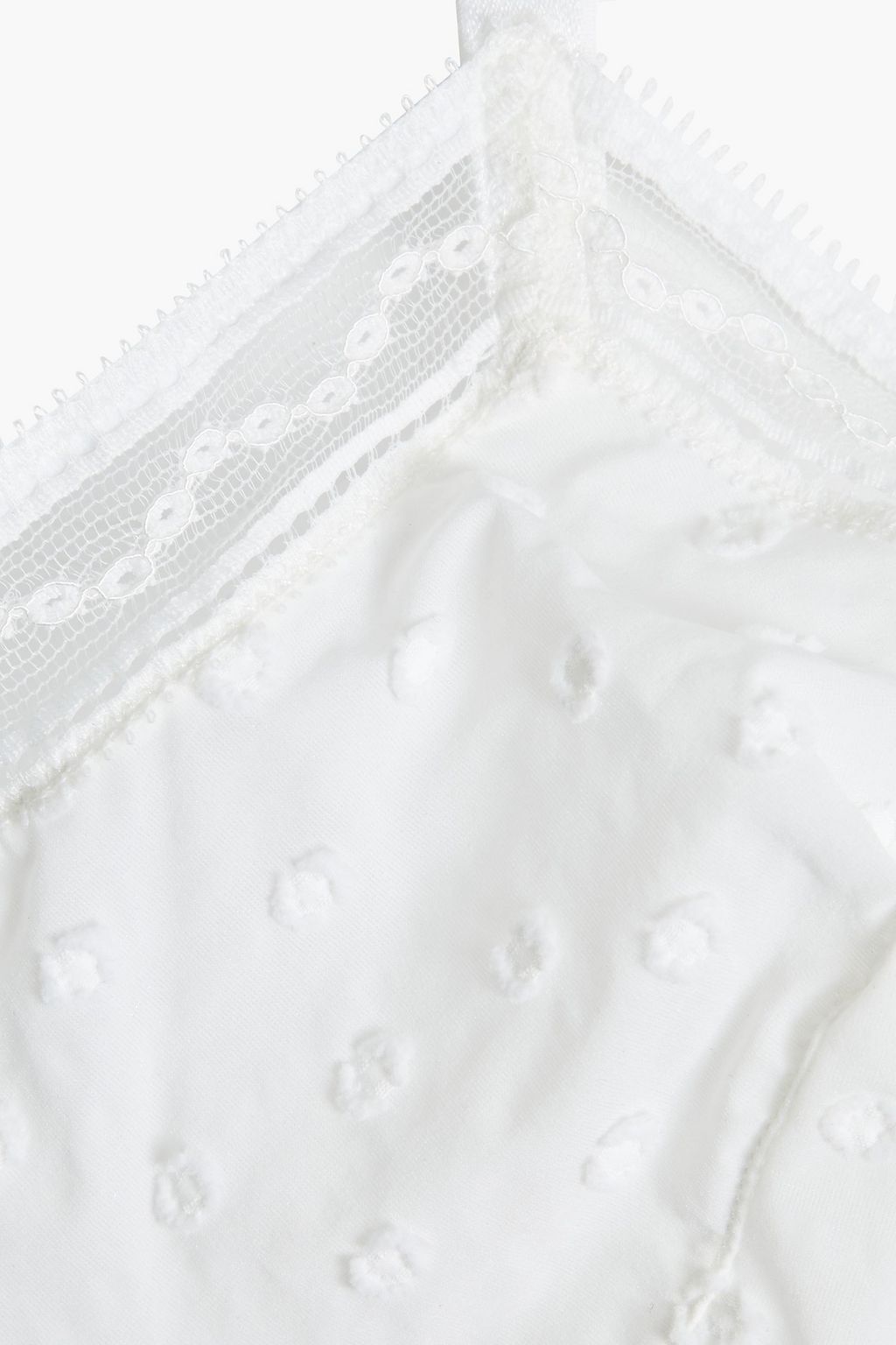 ERES Lace-trimmed fil coupé jersey triangle bra