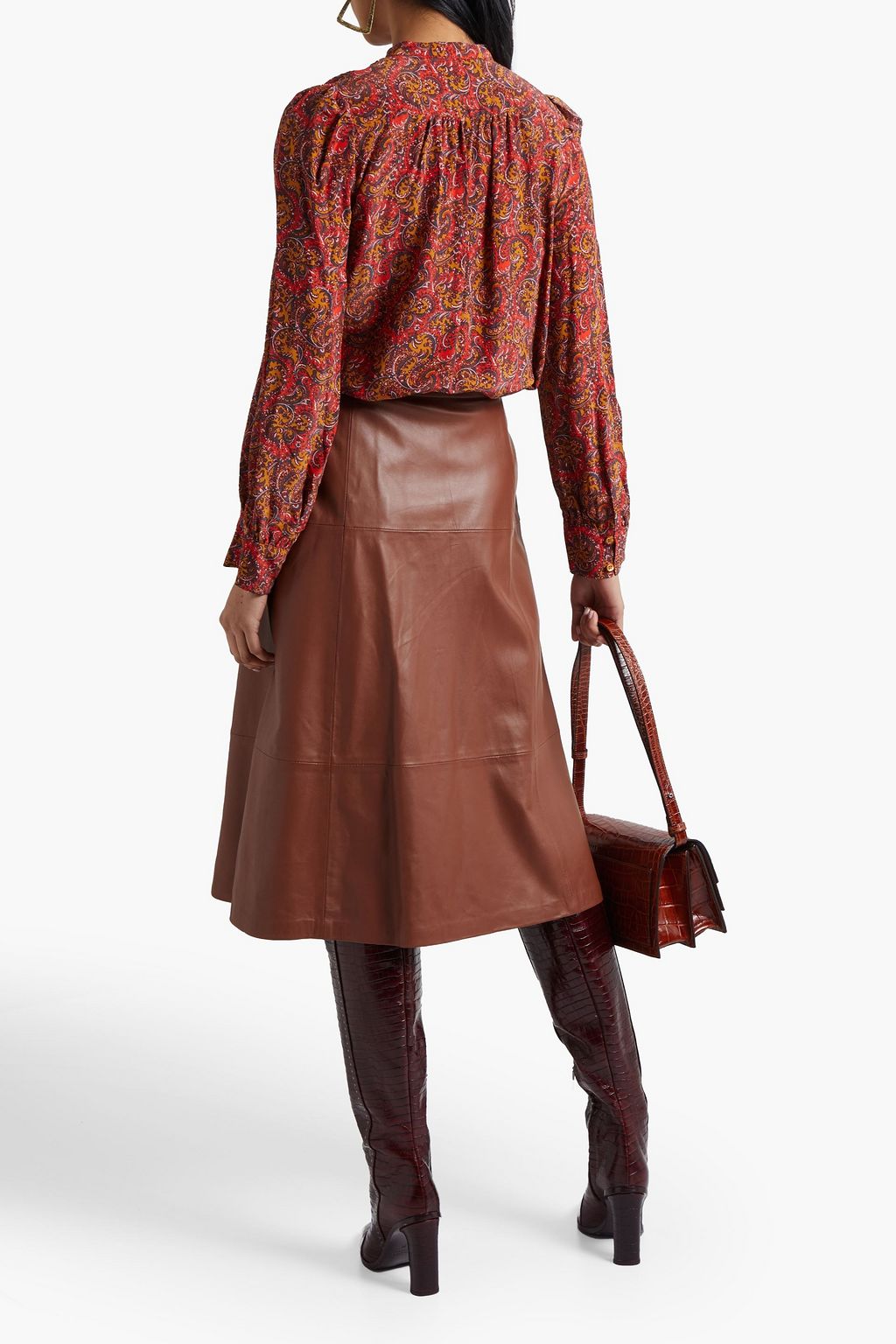 VANESSA BRUNO Paisley-print crepe de chine blouse