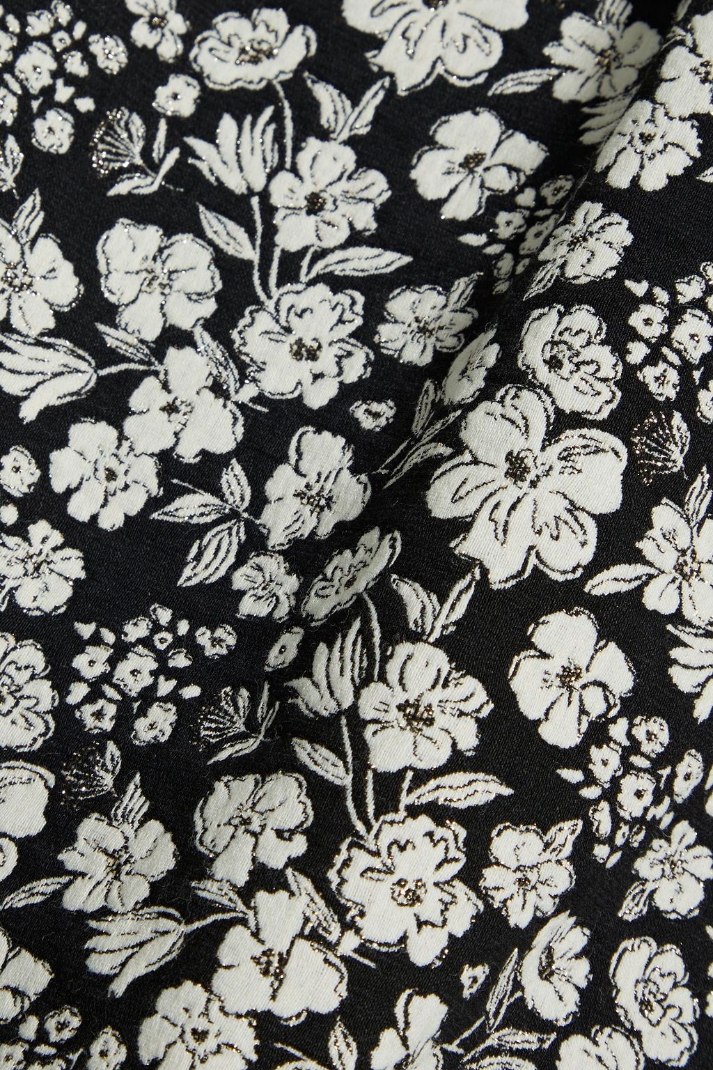 ALICE + OLIVIA Melvina cotton-blend floral-jacquard mini dress