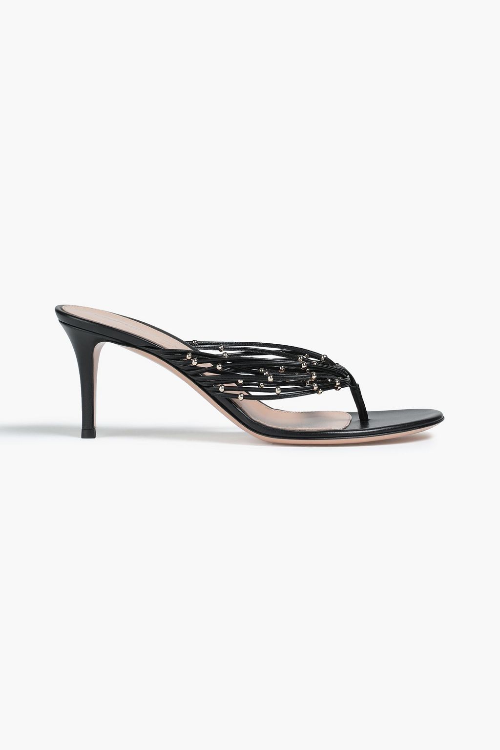 GIANVITO ROSSI Luxor bead-embellished leather mules | THE OUTNET