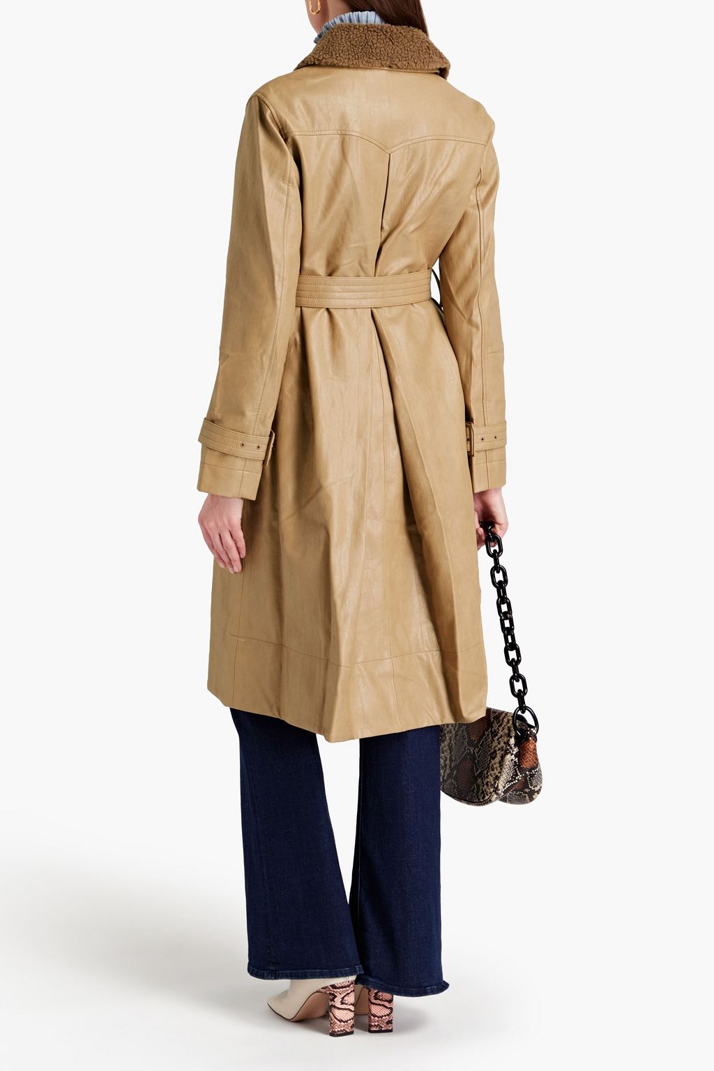 REJINA PYO Hana Trenchcoat aus Kunstleder