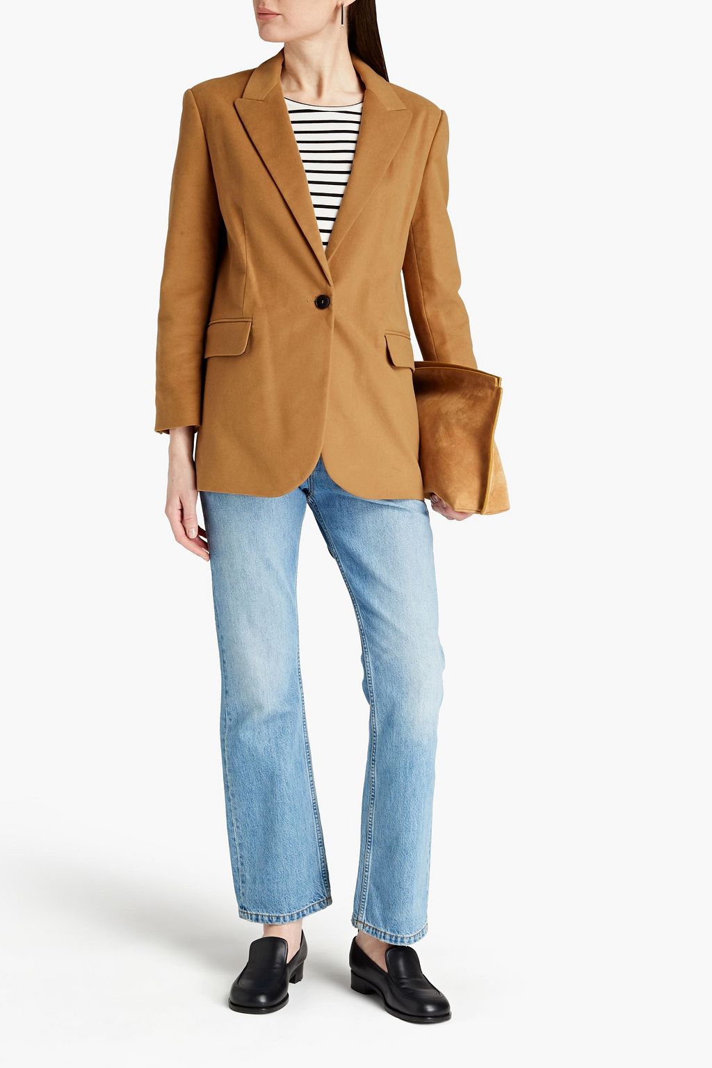 MAJE Cottonblend moleskin blazer THE