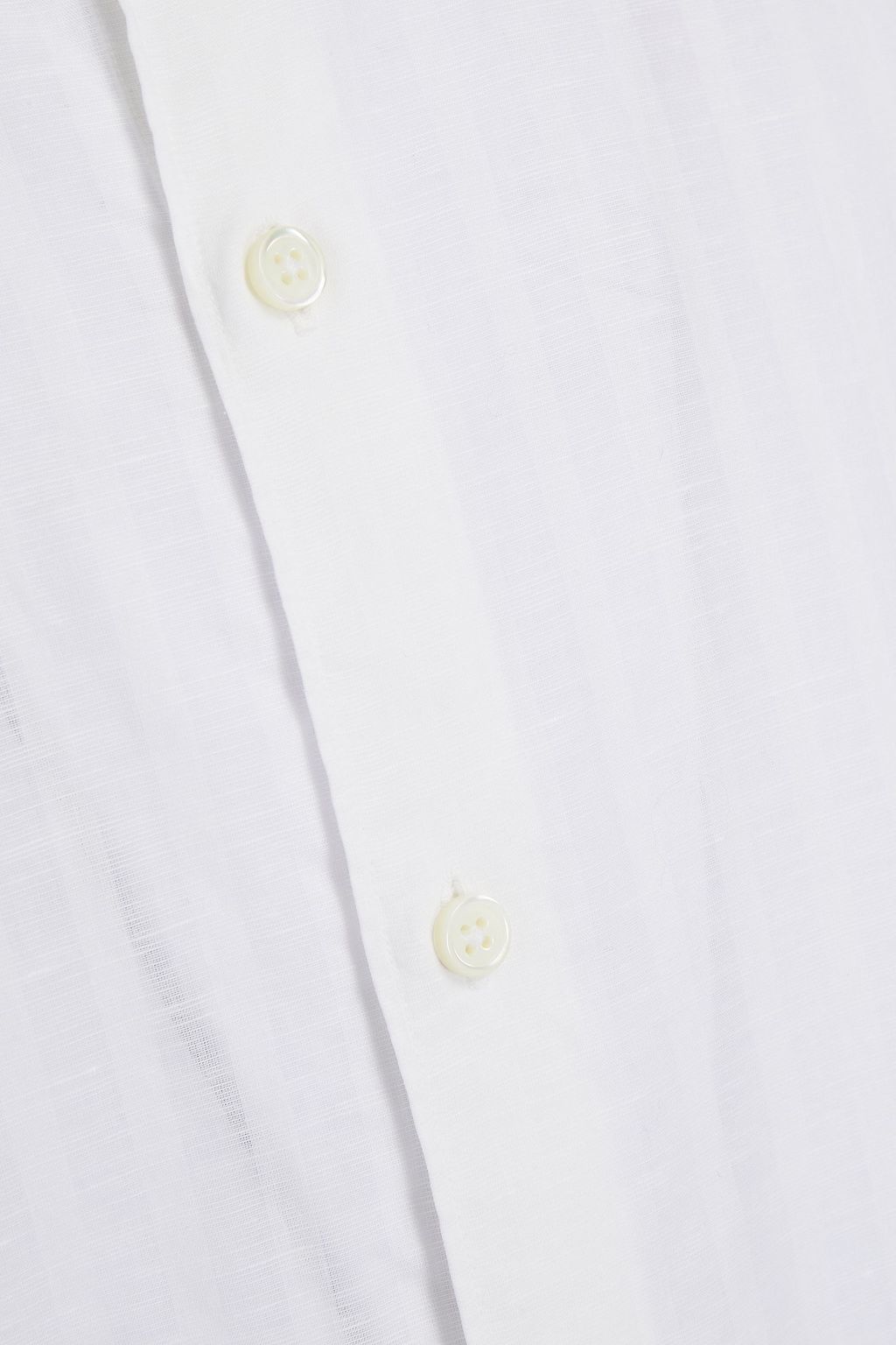 ZEGNA Striped cotton and linen-blend gauze shirt