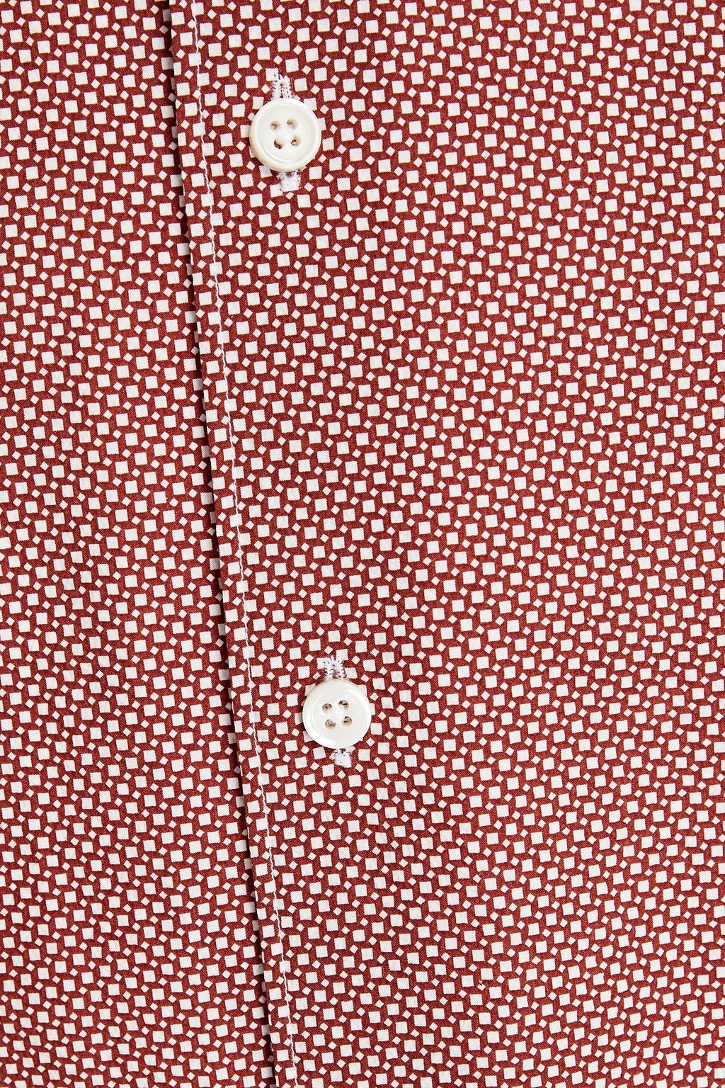 ZEGNA Printed cotton-poplin shirt