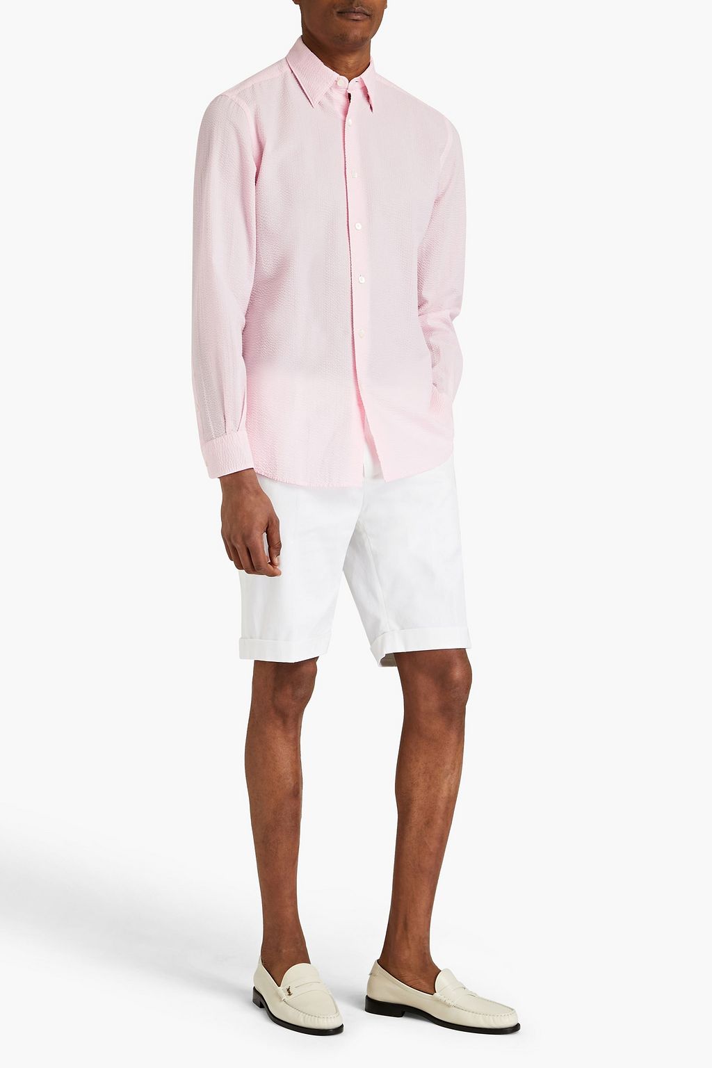 ZEGNA Cotton-seersucker shirt